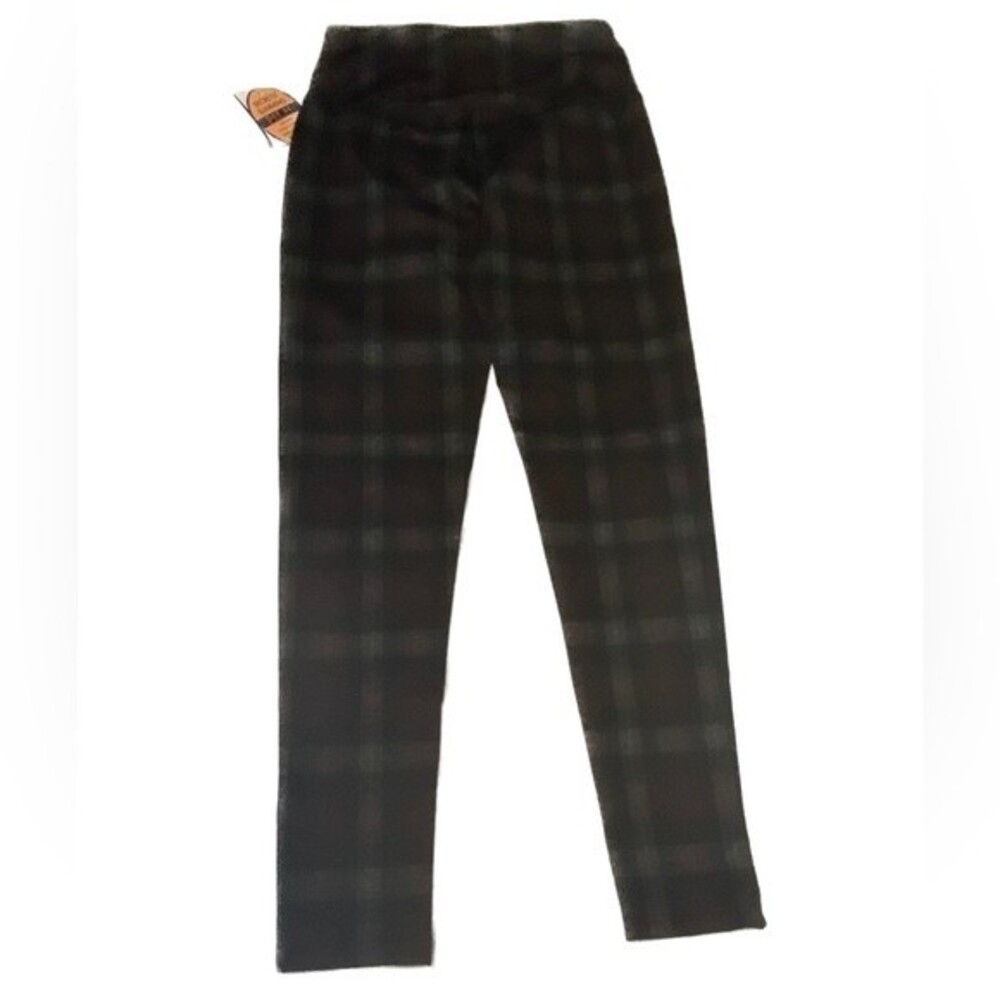 Slimming Tummy Control Plaid Pants